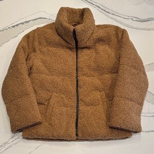 Abercrombie Kids Girls Teddy Coat Size 9/10 Brown